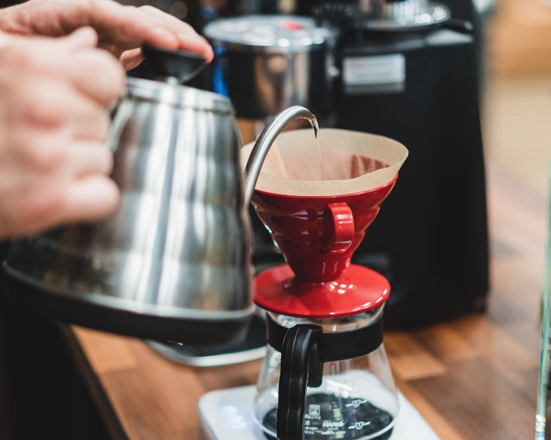 Grinding and brewing coffee at home