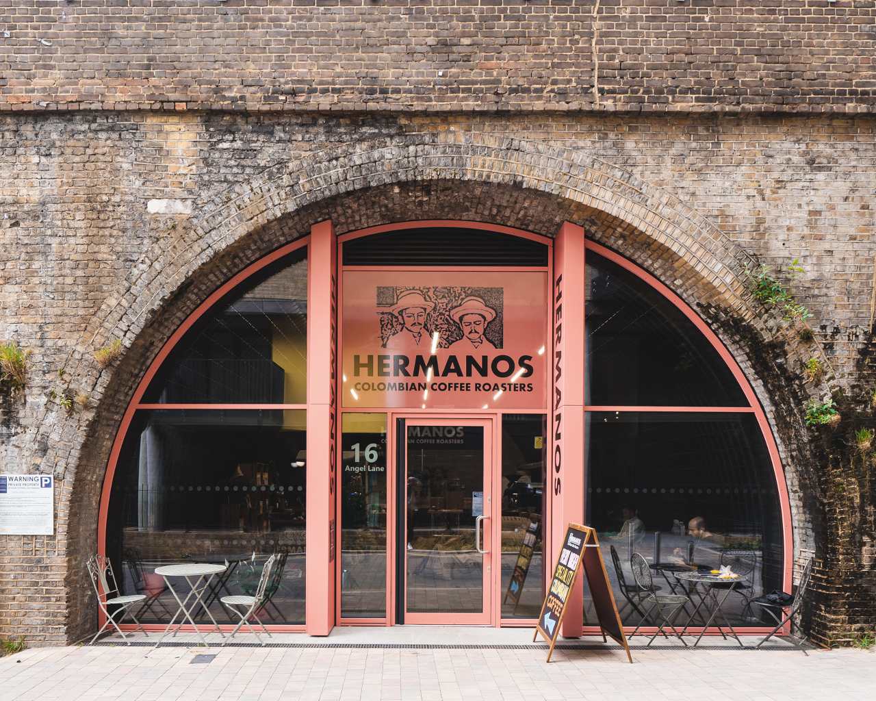 The Hermanos coffee roastery in Walworth South London